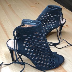 Joie Clayton Black Peep Toe Booties 39